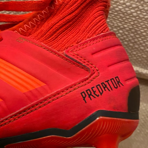 Adidas Youth Red / Orange  Rapture Cleats / Size 2 - Picture 8 of 10